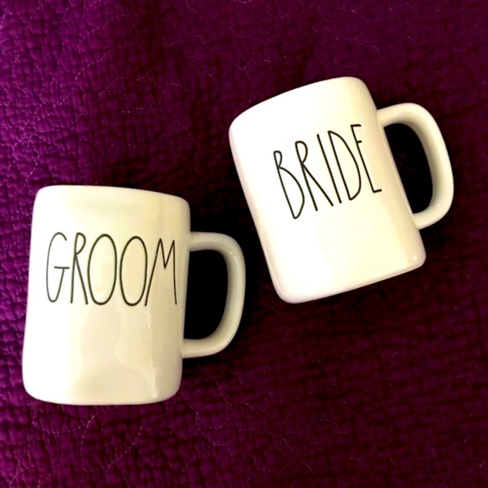 Rae Dunn Bride & Groom mugs